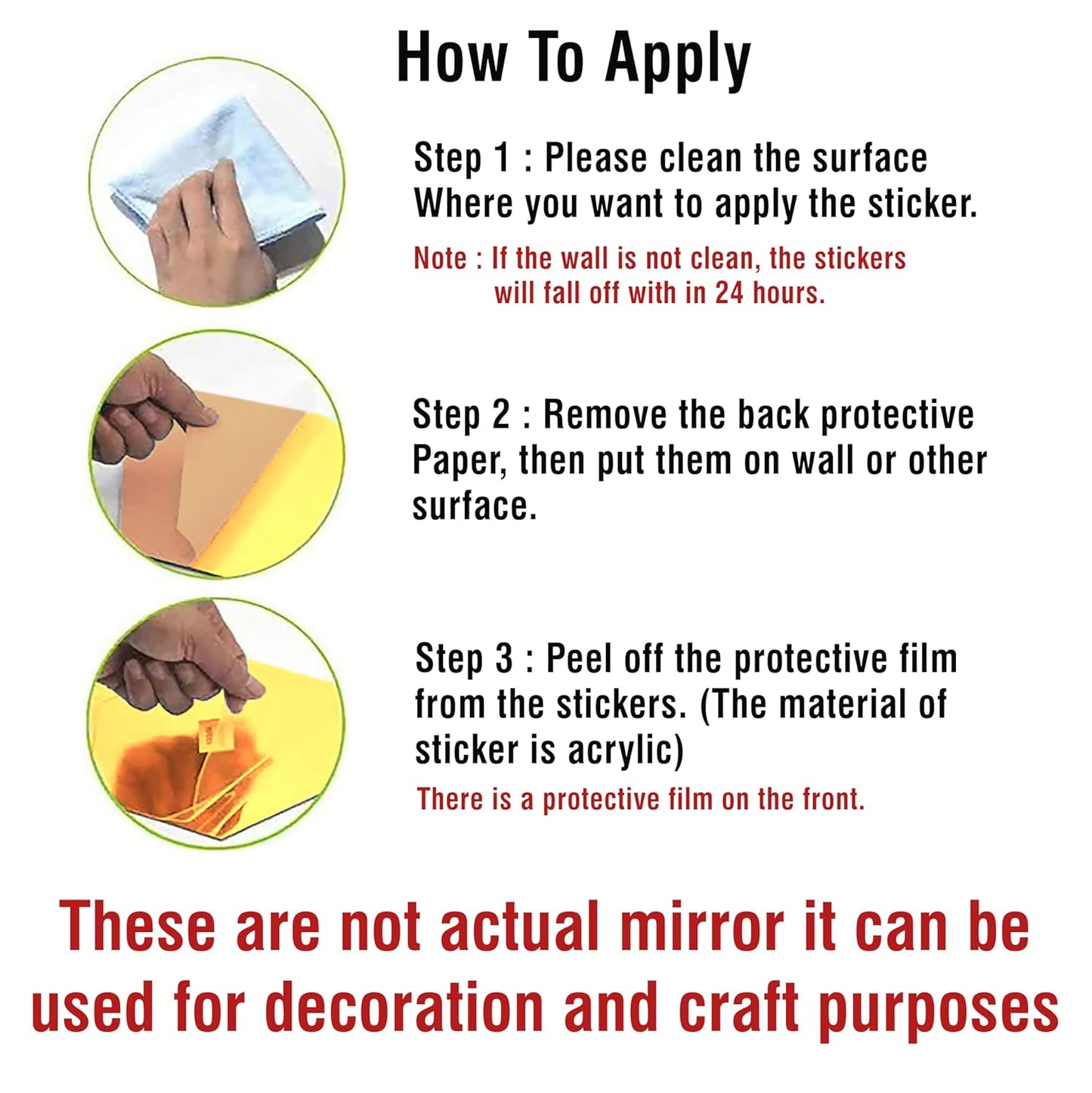 MIRROR BUTTERFLY DECORATION ART(12 Pieces) DIY FASHION ACRYLIC DECORATIVE WALL STICKER FOR HOME DECORATION